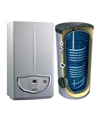 Газовый котёл Immergas EOLO Mini 24 x + бойлер Galmet 120 (140) литров