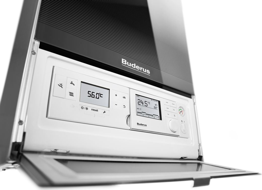 Конденсационный газовый котёл Buderus Logamax plus GB172i-24 (черный)- фото3