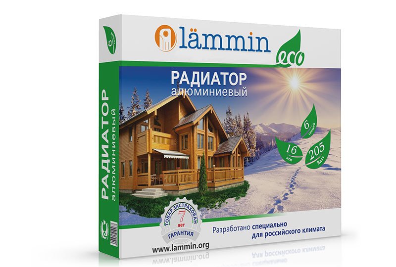Радиатор отопления Lammin ECO AL-500-100- фото3